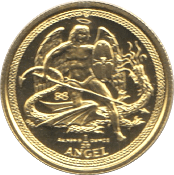 2008 GOLD 1/20 OUNCE PROOF ISLE OF MAN ANGEL *RARE* - Gold World Coins - Cambridgeshire Coins