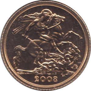 2008 GOLD HALF SOVEREIGN ( BU ) - Half Sovereign - Cambridgeshire Coins