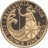2008 GOLD PROOF 1/10TH OUNCE £10 BRITANNIA - GOLD BRITANNIAS - Cambridgeshire Coins