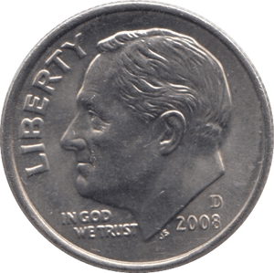 2008 ONE DIME USA - SILVER WORLD COINS - Cambridgeshire Coins