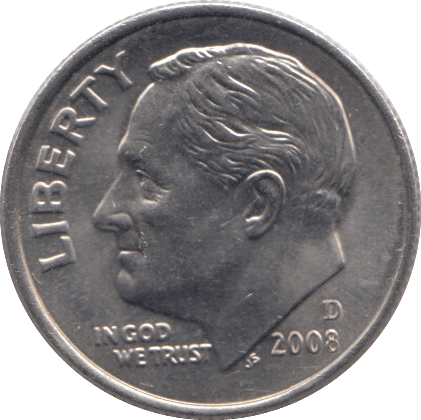 2008 ONE DIME USA - SILVER WORLD COINS - Cambridgeshire Coins