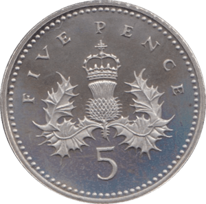 2008 PROOF FIVE PENCE 5P THISTLE - 5p PROOF - Cambridgeshire Coins