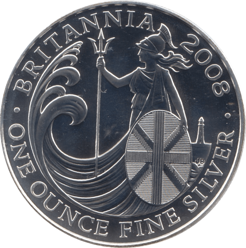 2008 SILVER BRITANNIA ONE OUNCE TWO POUNDS - Cambridgeshire Coins