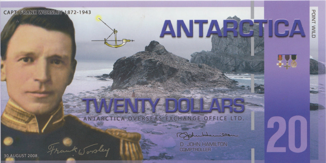 2008 TWENTY DOLLARS ANTARCTICA 518 - World Banknotes - Cambridgeshire Coins