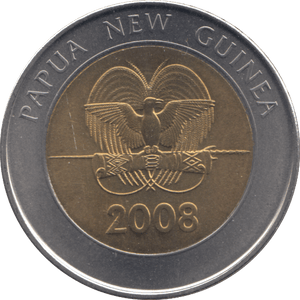 2008 TWO KINA PAPUA NEW GUINEA - WORLD COINS - Cambridgeshire Coins
