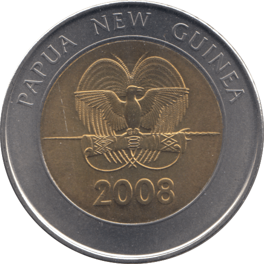 2008 TWO KINA PAPUA NEW GUINEA - WORLD COINS - Cambridgeshire Coins