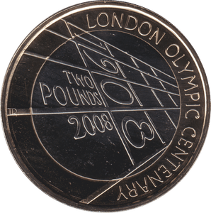 2008 TWO POUND £2 OLYMPIC CENTENARY 4TH BRILLIANT UNCIRCULATED BU - £2 BU - Cambridgeshire Coins
