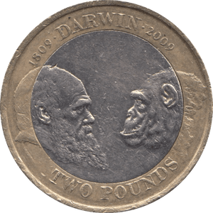 2009 £2 CIRCULATED BIRTH OF CHARLES DARWIN - £2 CIRCULATED - Cambridgeshire Coins