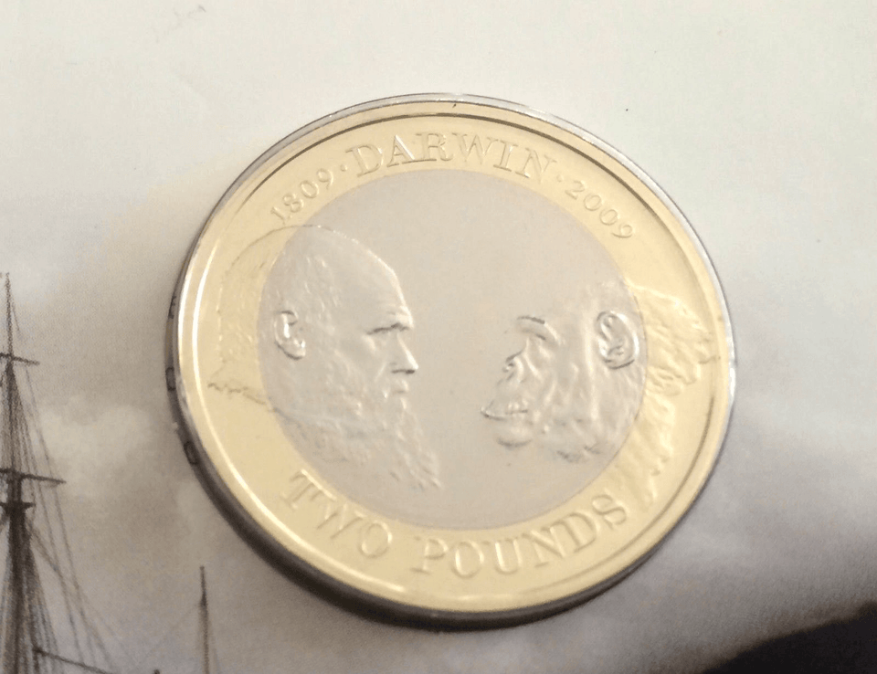 2009 £2 UNCIRCULATED PRESENTATION PACK CHARLES DARWIN - £2 BU PACK - Cambridgeshire Coins