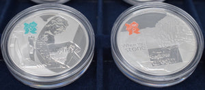 2009 2010 Silver Proof £5 Celebration Of Britain 18 Coin Set Box COA Royal Mint - Silver Proof - Cambridgeshire Coins