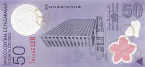 2009 50 CORDOBAS NICARAGUA BANKNOTE REF 1166 - World Banknotes - Cambridgeshire Coins