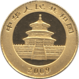 2009 .999 GOLD PROOF 1/20 OZ 20 YUAN CHINESE PANDA - Gold World Coins - Cambridgeshire Coins