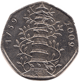 2009 CIRCULATED 50P KEW GARDENS REF 23 - 50P CIRCULATED - Cambridgeshire Coins