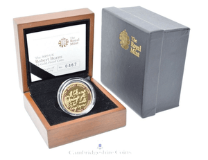 2009 Gold Proof £2 Robert Burns Coin Box COA Bullion Double Sovereign - Gold Proof £2 - Cambridgeshire Coins