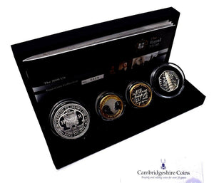2009 Silver Proof Piedfort 4 Coin Set Kew Gardens 50p Box COA - Silver Proof Piedfort - Cambridgeshire Coins