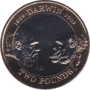 2009 TWO POUND £2 CHARLES DARWIN BRILLIANT UNCIRCULATED BU - £2 BU - Cambridgeshire Coins
