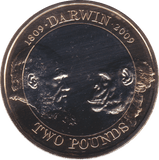 2009 TWO POUND £2 CHARLES DARWIN BRILLIANT UNCIRCULATED BU - £2 BU - Cambridgeshire Coins