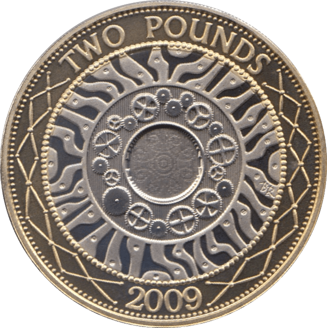 2009 TWO POUND £2 PROOF COIN ADVENT OF TECHNOLOGY SHOULDER OF GIANTS - £2 Proof - Cambridgeshire Coins