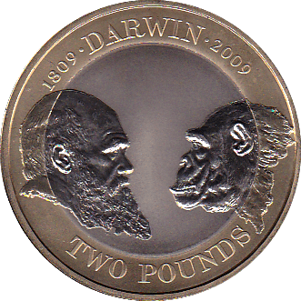 2009 TWO POUND £2 PROOF COIN CHARLES DARWIN - £2 Proof - Cambridgeshire Coins