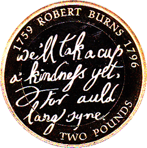 2009 V TWO POUND £2 PROOF COIN ROBERT BURNS DICTIONARY - £2 Proof - Cambridgeshire Coins