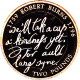 2009 V TWO POUND £2 PROOF COIN ROBERT BURNS DICTIONARY - £2 Proof - Cambridgeshire Coins