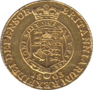 1803 GOLD HALF GUINEA ( EF )