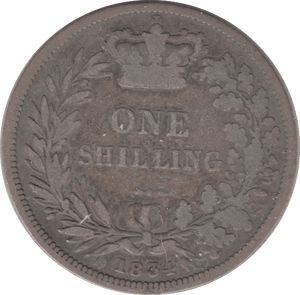 1834 SHILLING ( FAIR ) 4 - Shilling - Cambridgeshire Coins