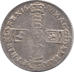 1696 SIXPENCE ( GVF ) 4