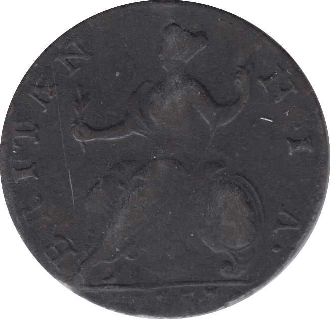 1737 HALFPENNY ( FINE ) 4