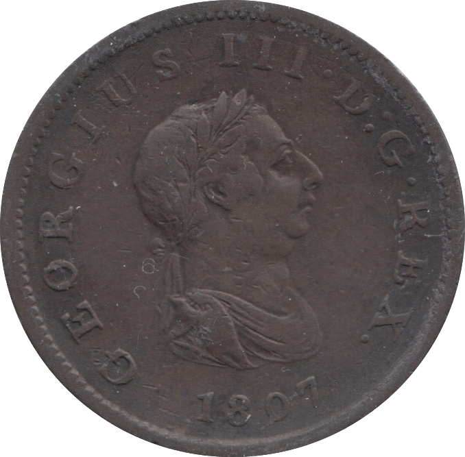 1807 HALFPENNY ( VF ) 4