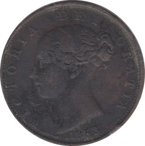 1853 HALFPENNY ( GF ) 4 - Halfpenny - Cambridgeshire Coins