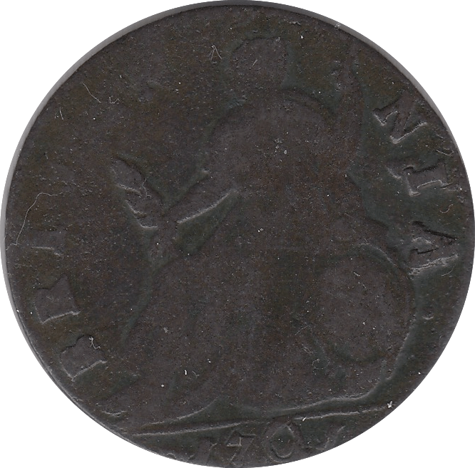 1701 HALFPENNY ( FINE ) 14