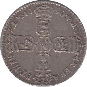 1696 SIXPENCE ( GVF ) 14