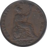 1826 FARTHING ( VF ) 14 - Farthing - Cambridgeshire Coins