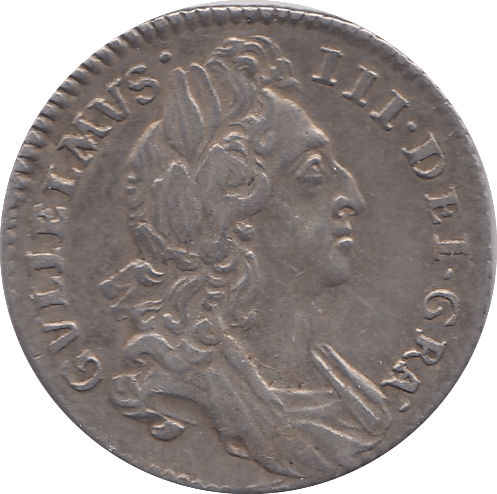 1696 SIXPENCE ( GVF ) 14