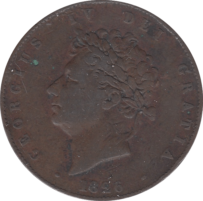 1826 HALFPENNY ( FINE ) 14 - Halfpenny - Cambridgeshire Coins