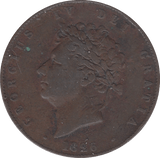 1826 HALFPENNY ( FINE ) 14 - Halfpenny - Cambridgeshire Coins