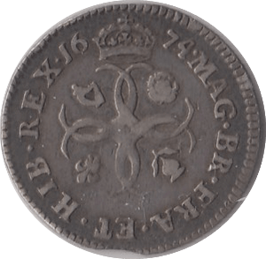 1674 MAUNDY FOURPENCE ( F )
