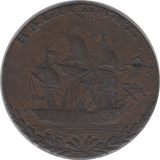 1795 HALFPENNY EARL HOWE LIVERPOOL CONDER TOKEN