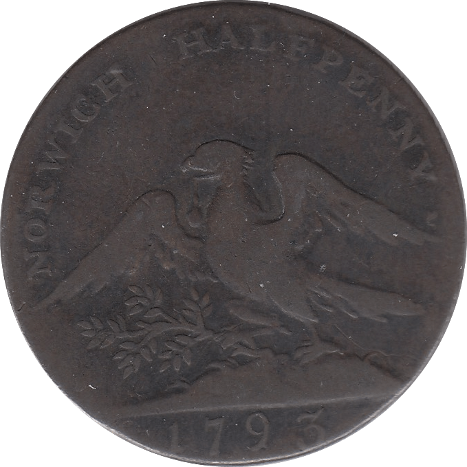 1793 HALFPENNY SUCCESS TO CITY OF NORWICH TOKEN