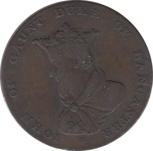 1792 LANCASTER HALFPENNY TOKEN A