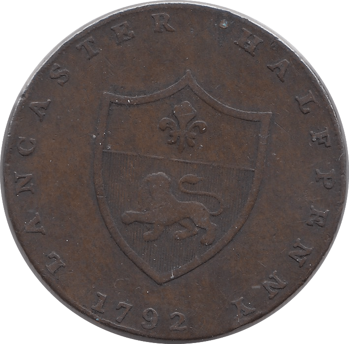 1792 LANCASTER HALFPENNY TOKEN A