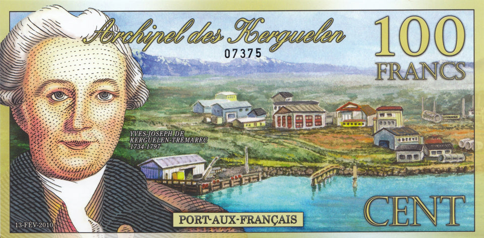 2010 100 FRANC BANKNOTE KERGUELEN ISLAND PRIVATE ISSUE REF 1178 - World Banknotes - Cambridgeshire Coins