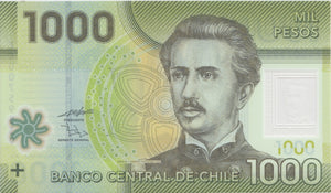 2010 1000 PESOS BANKNOTE CHILE REF 664 - World Banknotes - Cambridgeshire Coins