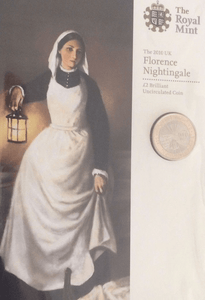 2010 £2 UNCIRCULATED PRESENTATION PACK FLORENCE NIGHTINGALE - £2 BU PACK - Cambridgeshire Coins