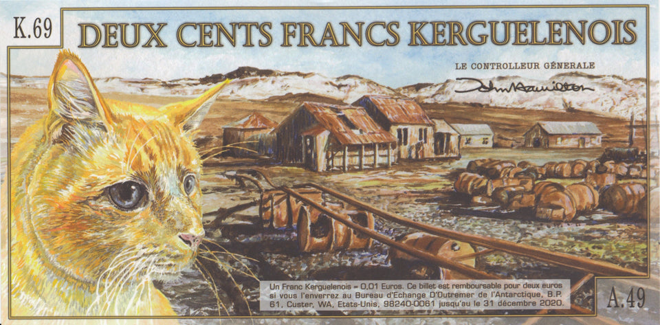 2010 200 FRANC BANKNOTE KERGUELEN ISLAND PRIVATE ISSUE REF 1177 - World Banknotes - Cambridgeshire Coins
