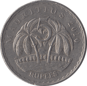 2010 5 RUPEES MAURITIUS - WORLD COINS - Cambridgeshire Coins