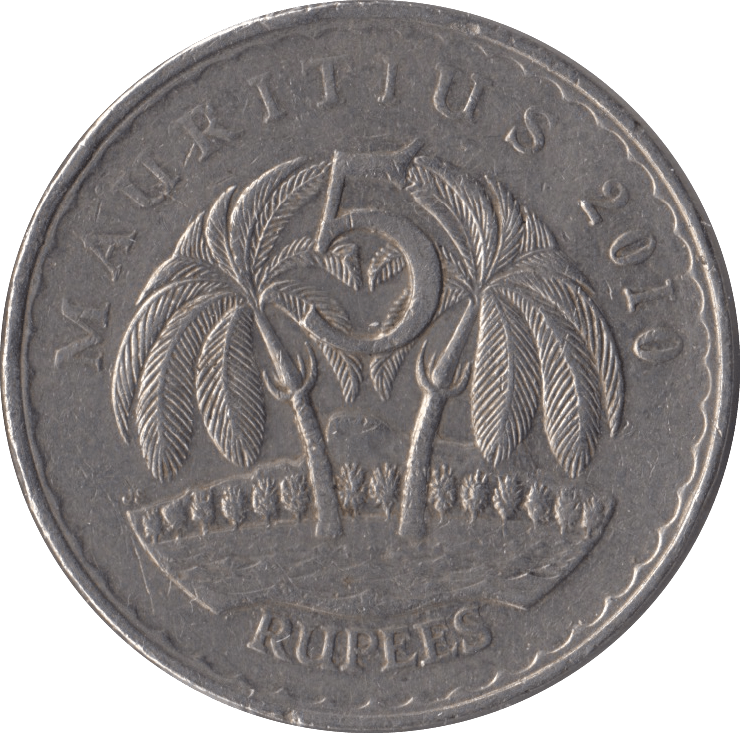 2010 5 RUPEES MAURITIUS - WORLD COINS - Cambridgeshire Coins