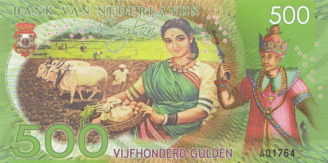 2010 500 GULDEN NETHERLANDS CEYLON REF 1159 - World Banknotes - Cambridgeshire Coins