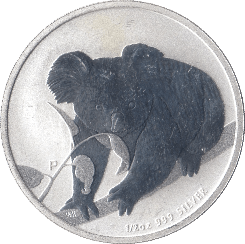 2010 AUSTRALIA KOALA 1/2 OZ SILVER FIFTY CENTS - SILVER WORLD COINS - Cambridgeshire Coins